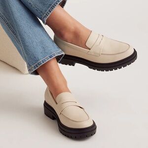 NIB Quince Italian Leather Lug Sole Loafer